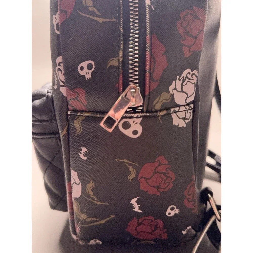 THE NIGHTMARE BEFORE CHRISTMAS JACK AND SALLY BLACK RED MINI BACKPACK Bioworld